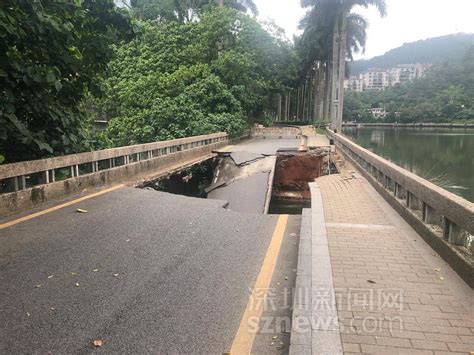 罗湖环湖路银宾桥桥面突然坍塌 官方公布调查结果_深圳新闻网