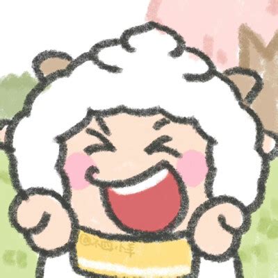 懒羊羊蛋蛋简笔涂鸦头像画师:神仙阿简图片