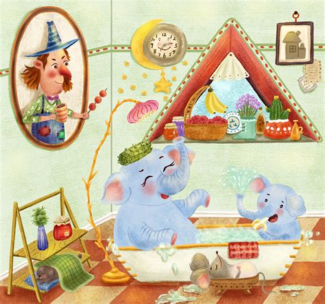 给宝宝画大象妈妈帮小象洗澡简笔画涂色彩_腾讯视频