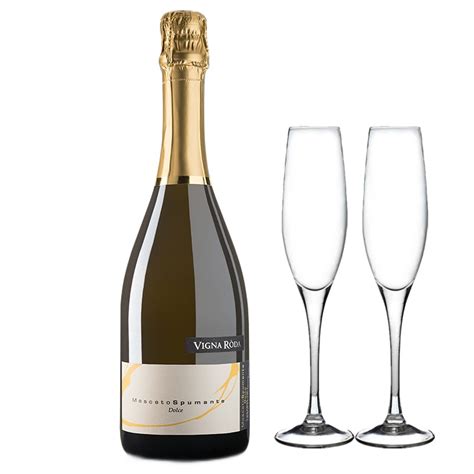 【金奖加冕】意大利DOCG莫斯卡托阿斯蒂起泡酒甜白葡萄酒赠香槟杯