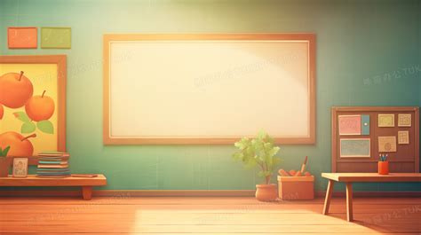 开学季学校里放学后的教室插画图片素材下载_jpg格式_熊猫办公