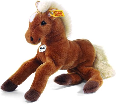Steiff 280207 - Fenny Pferd 24 cm rotbraun liegend: Amazon.de: Spielzeug