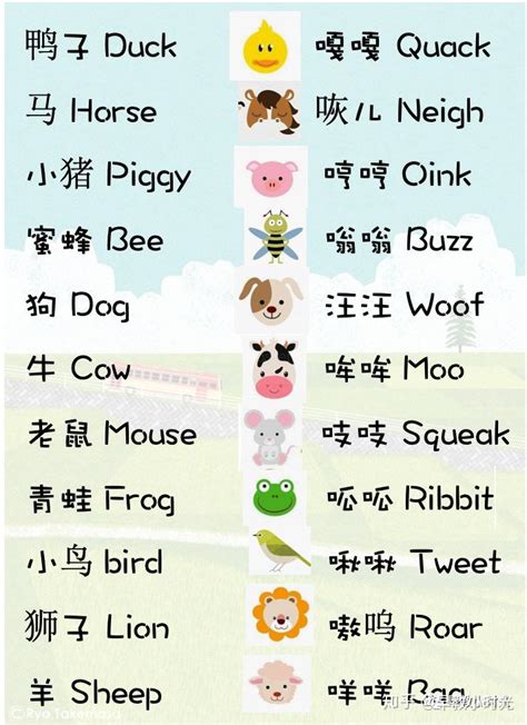 英文和中文描述动物叫声的拟声词，哪个更准确？ - 知乎