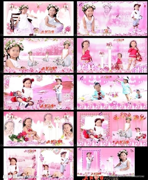 最新亲子儿童摄影相册模版设计图__儿童摄影模板_摄影模板_设计图库_昵图网nipic.com