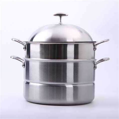嘉能 不锈钢蒸锅 带磁加厚蒸幸福蒸锅 双篦三层多用蒸锅 钢盖蒸锅-阿里巴巴