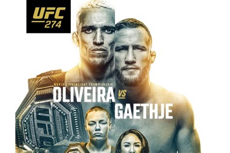 Póster oficial del UFC 274 destaca la pelea por el título entre 