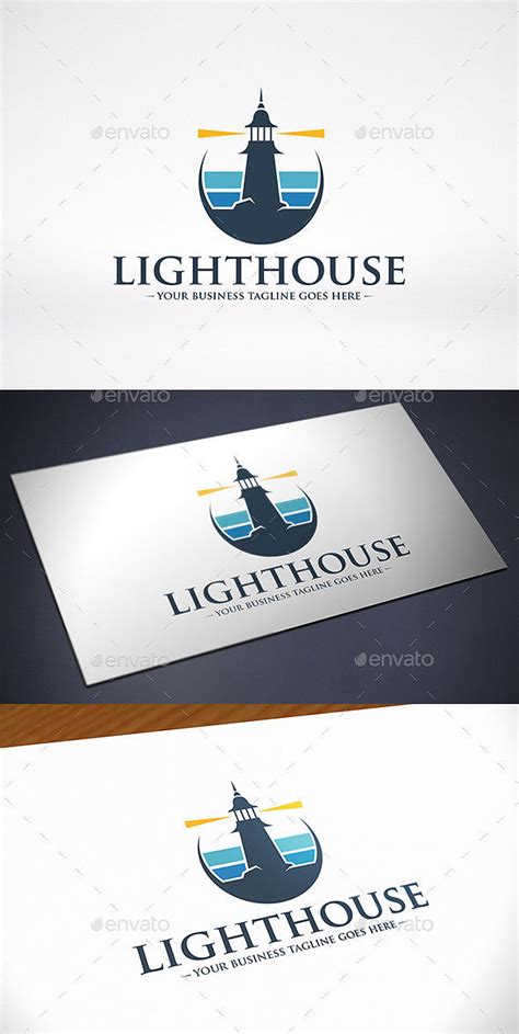 灯塔象征标志模板——建筑标志模板Lighthouse Emblem Logo Template - Buildings Logo ...