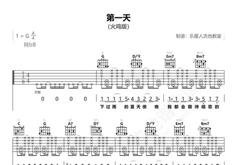 《第一天》简谱刘桐/樊芳斌原唱 歌谱-钢琴谱吉他谱|www.jianpu.net-简谱之家