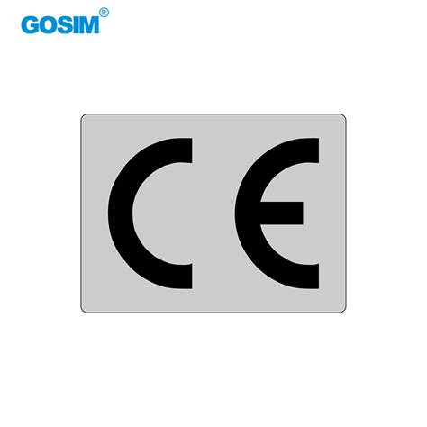 国新GOSIM 机械设备CE认证标签欧盟标准出口标志产品安全标识牌贴