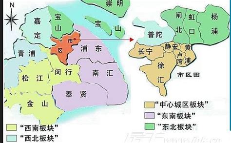 上海市行政区划地图 上海市辖16个区介绍_房家网