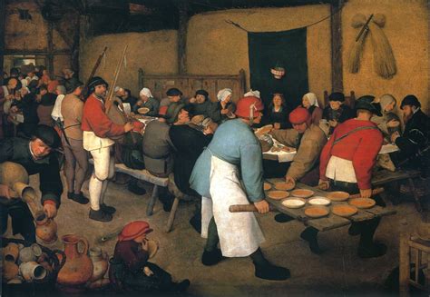 Peasant Wedding - Pieter Bruegel the Elder - WikiArt.org - encyclopedia ...