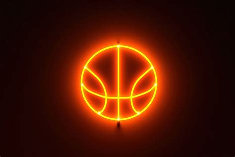 Basketball icon light night neon. | Free Photo Illustration - rawpixel