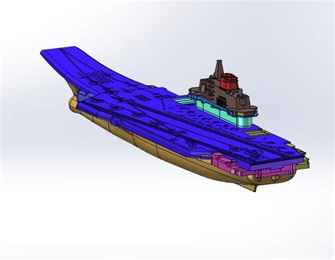 辽宁号航空母舰模型3D图纸UGNX9设计附IGSSTPX_TSTL格式0_IGES_模型图纸下载 – 懒石网