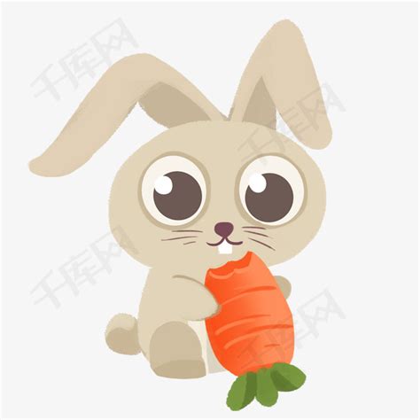 吃萝卜兔子素材图片免费下载-千库网