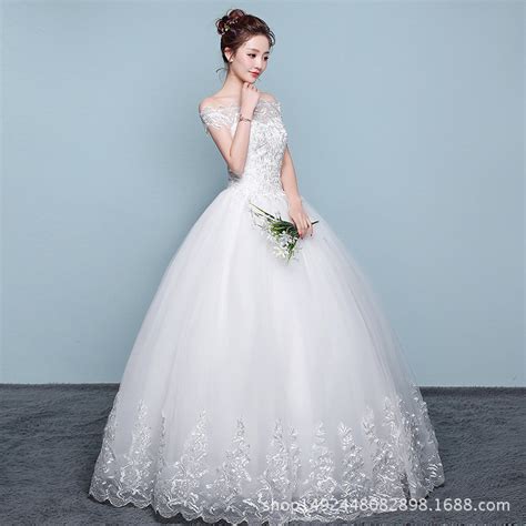 苏州婚纱礼服2023新款齐地绑带袖子厂家显瘦大码蕾丝婚纱韩式婚纱-阿里巴巴