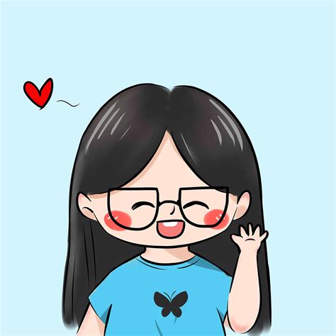 可爱漫画小女孩头像图片