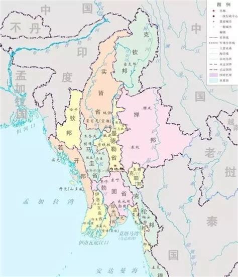 缅甸地方武装实力排名,各邦分布图,(第3页)_大山谷图库