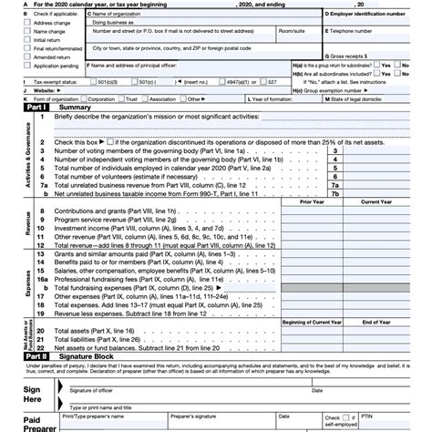 Download Form 990 for Free - FormTemplate