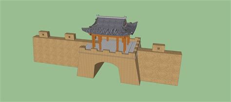 城墙(74618)su模型下载 - SketchUp模型库 - 毕马汇 Nbimer