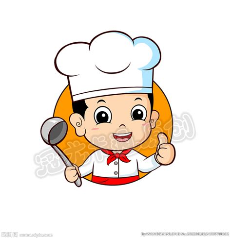 手绘卡通厨师大赛厨子图片素材免费下载 - 觅知网