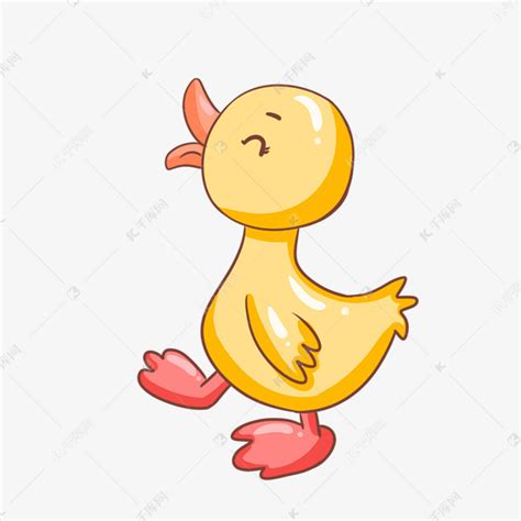 黄色的小鸭子插画素材图片免费下载-千库网