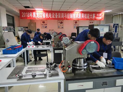 [图文]我院师生在2018年黑龙江省“机电设备装调与控制技术应用”技能大赛中获团体第一名