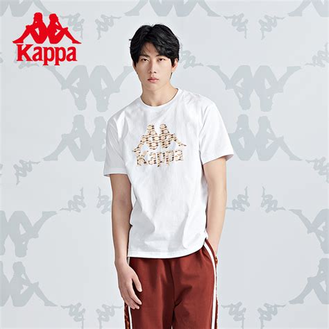Kappa卡帕短袖2022新款春男运动T恤休闲半袖圆领上衣K0C32TD36D_虎窝淘