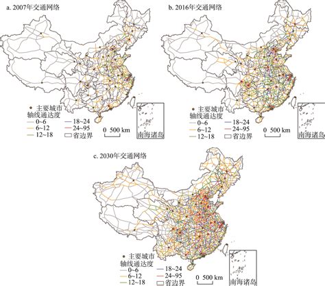 中国大陆交通网络通达性演化