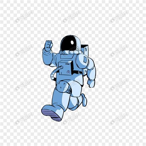 太空奔跑中的宇航员元素素材下载-正版素材402041056-摄图网