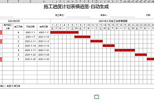 63套施工进度计划横道图模板（EXCEL)-施工常用图表-筑龙建筑施工论坛