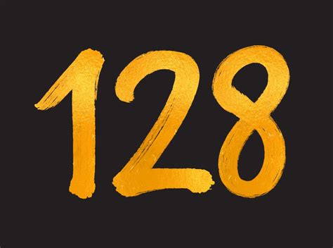 128 Number logo vector illustration, 128 Years Anniversary Celebration ...