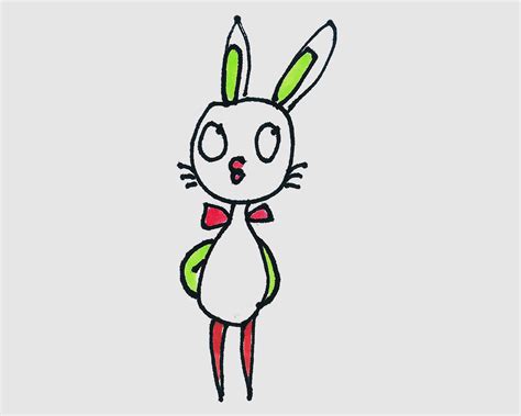 可爱简笔画兔子画法图片步骤（全国正规儿童绘画比赛有哪些） - 有点网 - 好手艺