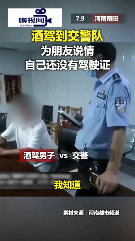 河南南阳：朋友酒驾被抓，他到交警队说情，都被留下了_新浪新闻