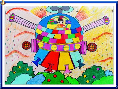 儿童科幻画-美丽云层世界 - 堆糖，美图壁纸兴趣社区