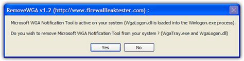 RemoveWGA 1.2 - Download RemoveWGA Free for Windows 7