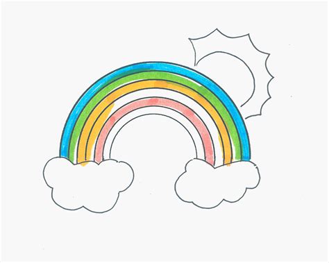 幼儿园简笔画启蒙教程 色彩小彩虹怎么画最简单（幼儿为什么要学画画） - 有点网 - 好手艺