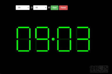 jquery基于Bootstrap实现的倒计时LED灯时间代码 - 日期时间 - 代码 ...