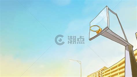 手绘篮球架通用背景3780*2126图片素材免费下载-编号458632-潮点视频