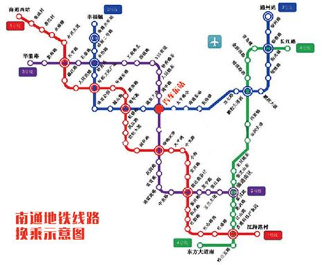 南通地铁新规划图一览