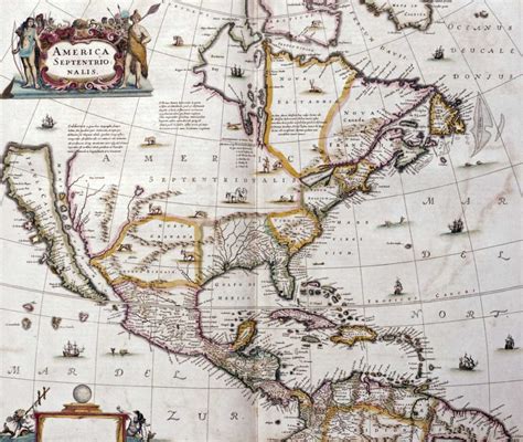 Somerset House - Images. MAP OF NORTH AMERICA, 1641