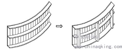 双层清水混凝土弧形屋面模板的支设结构的制作方法