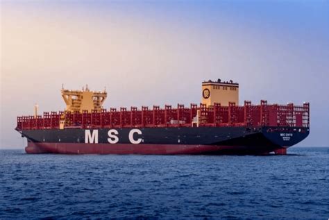 大连船舶重工为MSC建造的首艘16000TEU船试航_集装箱船_系统_节能