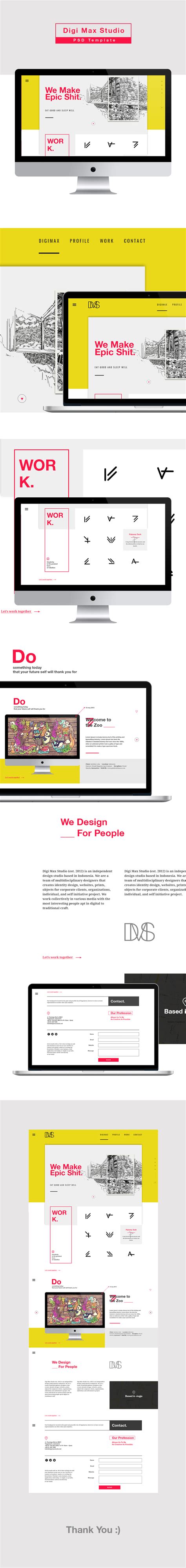 Digi Max工作室网页设计_设计师原创作品_设区网