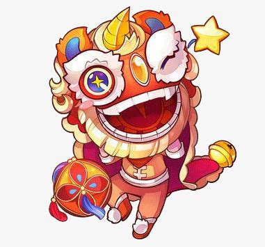 舞狮头像古风女生动漫版