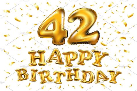 42 Birthday Chocolate Cake with Gold Glitter Number 42 Candles (GIF ...
