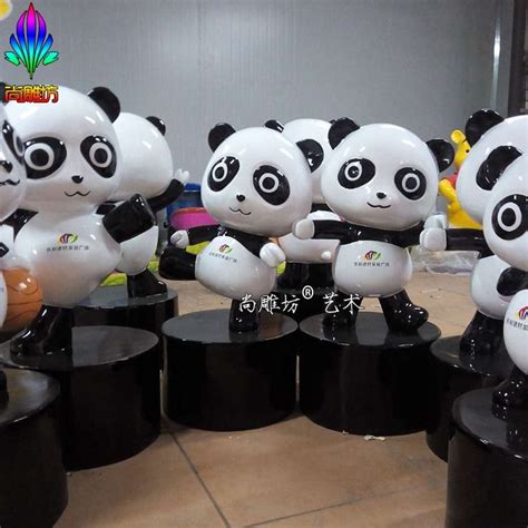 佛山迎宾造型玻璃钢卡通熊猫雕塑施工工艺 - 八方资源网