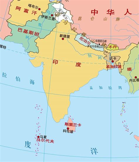亚洲英文版地图下载--包含各个国家_娱乐英语_英语听力_背单词_酷兔英语
