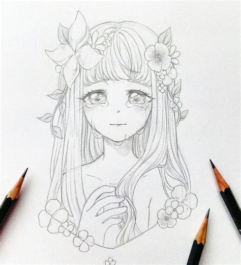 女生头像简笔画温柔
