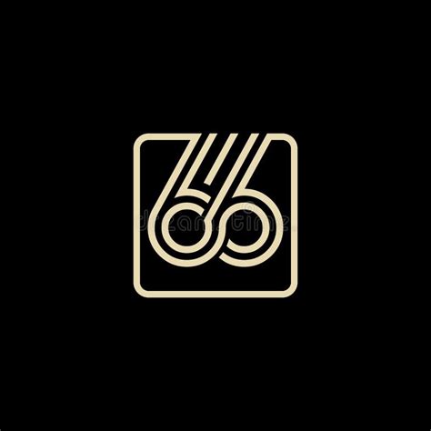 Logotipo da marca número 66 da rota dos EUA Produto, etiqueta da rota ...