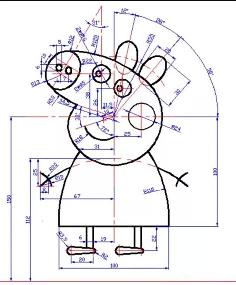 CAD绘图实例之哆啦A梦1